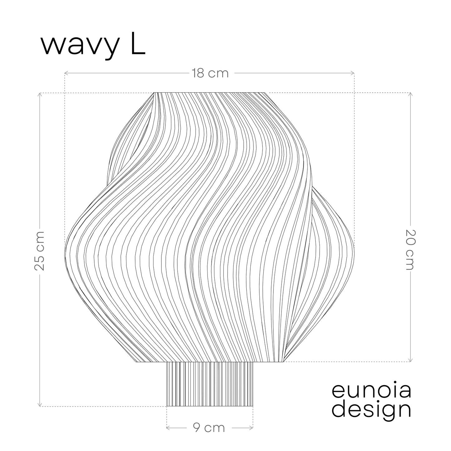 Lámpara Wavy L